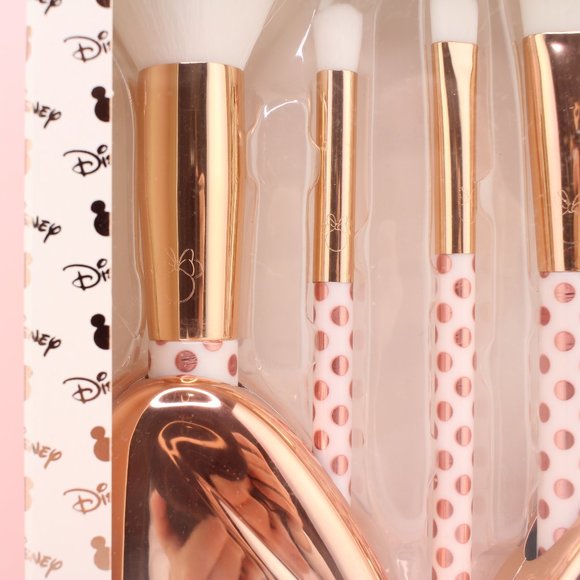 Rose Gold Minnie Mouse Makeup Brush Set - Picture 2 of 4